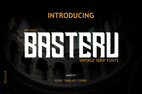 Basteru: A Bold Slab Serif Font for Strategic Design and Branding