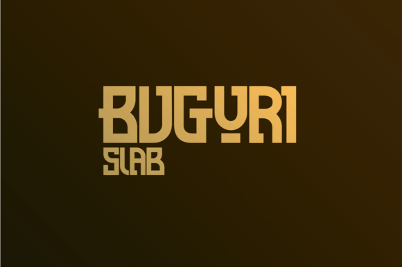Buguri: A Bold Slab Serif Font for Modern Designers