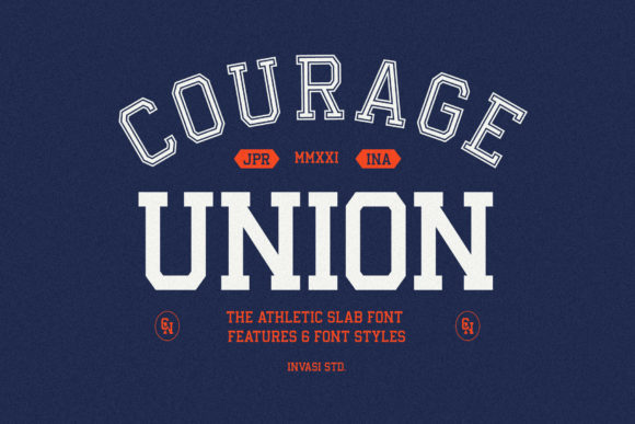 Courage Union: A Bold Slab Serif Font for Designers