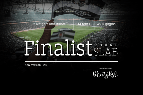 Finalist Round Slab: A Minimalist Slab Serif Font for Modern Designers