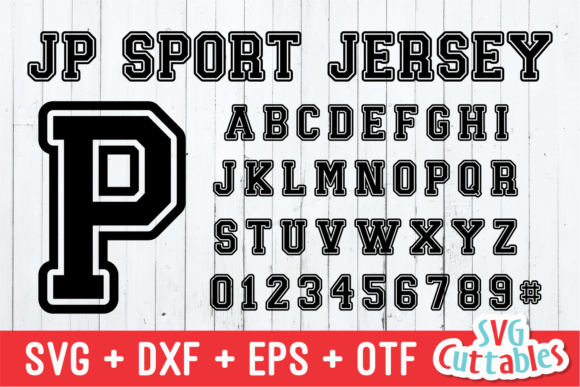 JP Sport Jersey: A Bold Font for Dynamic Designs