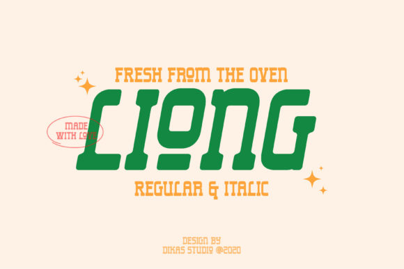 Liong: A Bold Slab Serif Typeface for Retro-Inspired Design