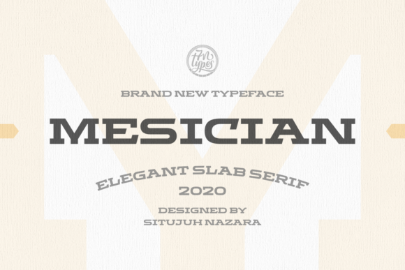 Mesician: A Bold and Sophisticated Slab Serif Font for Modern Branding