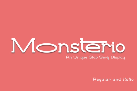 Monsterio: A Futuristic Slab Serif for Modern Design Needs