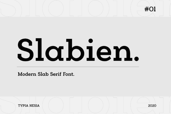 Slabien: A Minimal and Neat Sans Serif Font for Versatile Design Projects