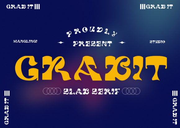 Unlocking Design Potential with the Bold and Creative Slab Serif Font, Grabit