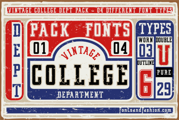 Vintage College: A Timeless Slab Serif Font Family for Modern Designers